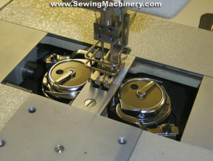 Twin needle industrial sewing machine