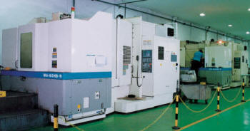 Machining centres for sewing machine production